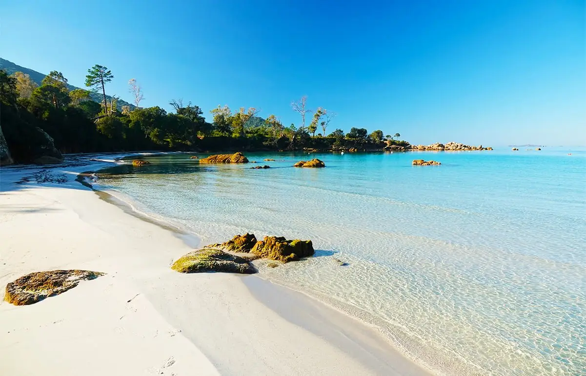 La plage de Mare e Sole, plage d'Argent en Corse du Sud