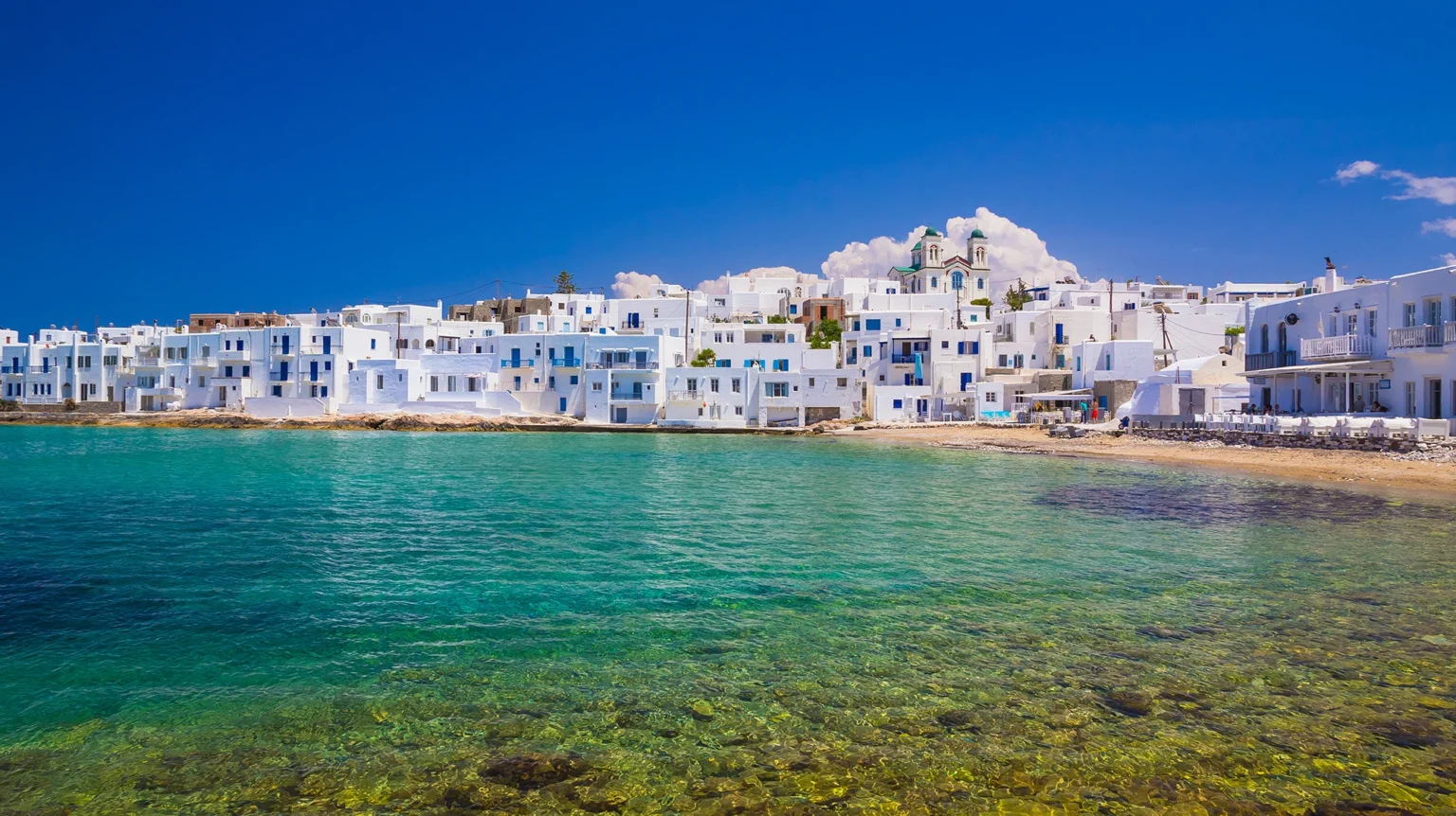 Parikia harbour, Paros, Cyclades, Greece
