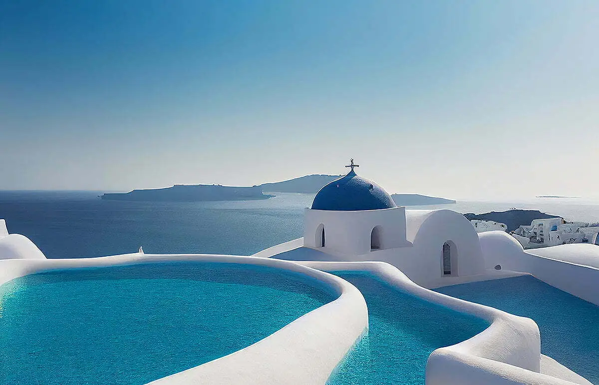 Santorini island