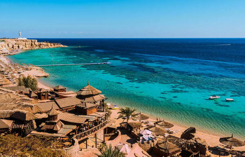 Red Sea coastline in Sharm El Sheikh, Egypt, Sinai