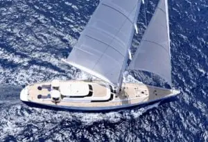 sailing yacht sloop _hyperion_aerial_view