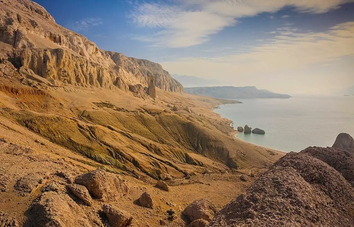 Pag Bay, Croatia – Rocky Coastal Landscape Overlooking the Adriatic Sea