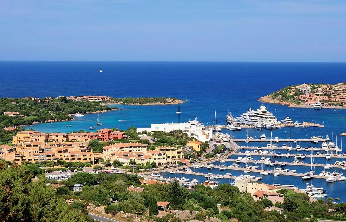 Porto Cervo Marina, Sardinia – Luxury Yachts Moored in Emerald Waters