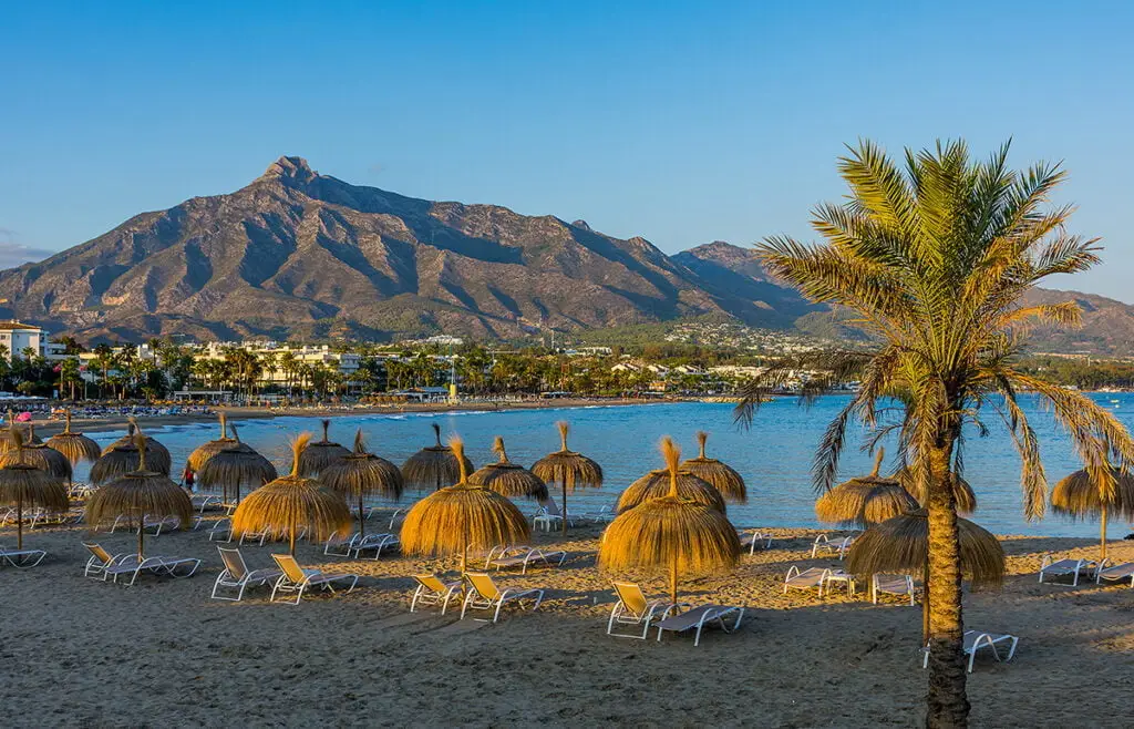 Marbella Puerto Banús beach, costa del so