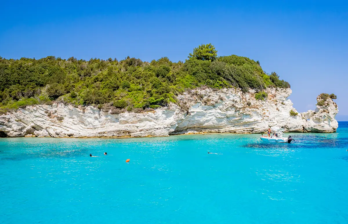 Beach of Mesovrika in Antipaxos