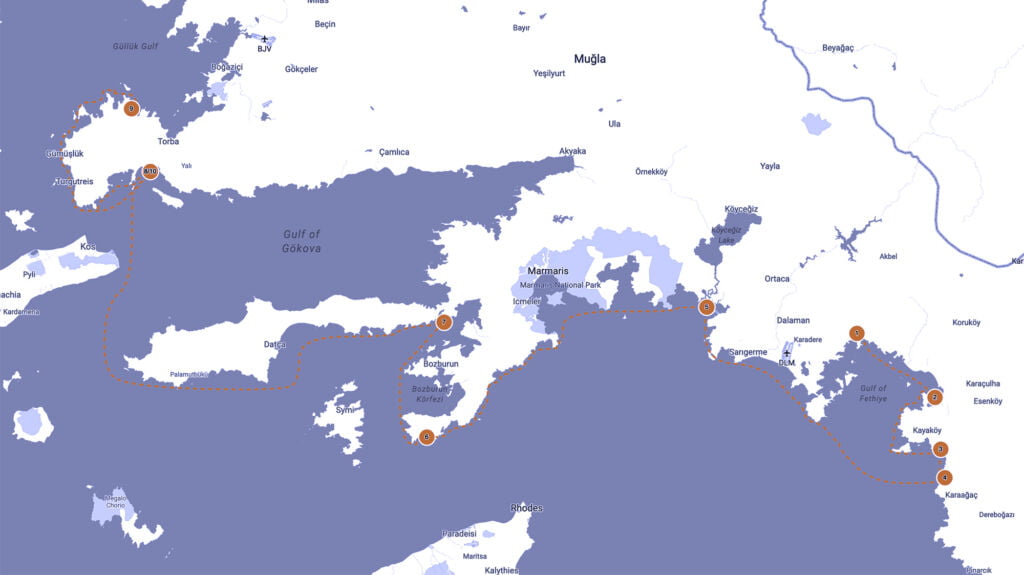 map-gocek-bodrum