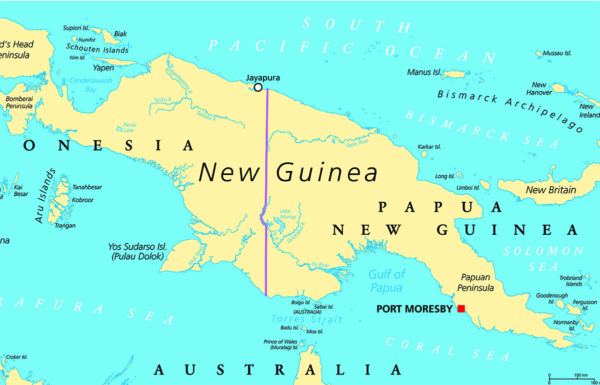 Papua New Guinea an unexplored country Island. Yacht Charter