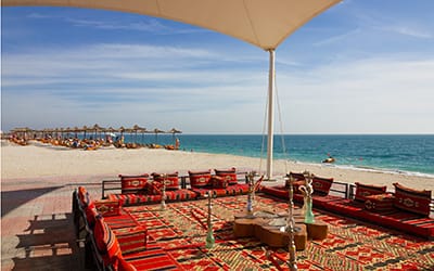 UAE Beach on Sir Bani Yas island Abu Dhabi Emirate Hookah ca