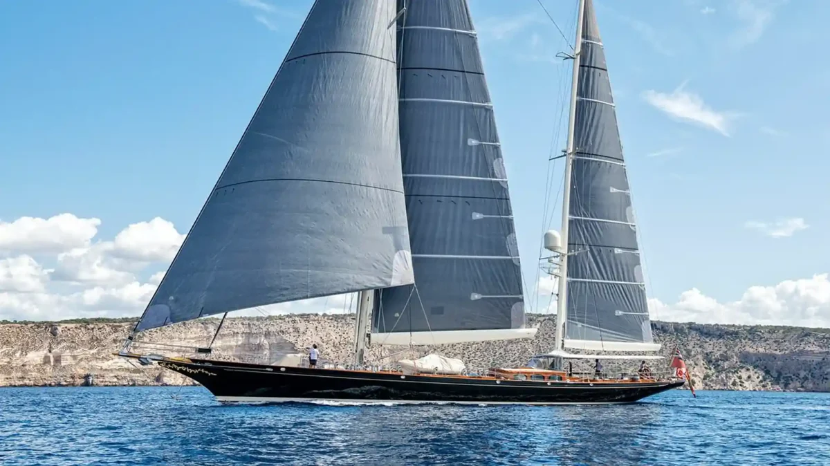 ASGARD is an exquisite 42.84m (140'7") performance sailboat crafted by Abeking & Rasmussen