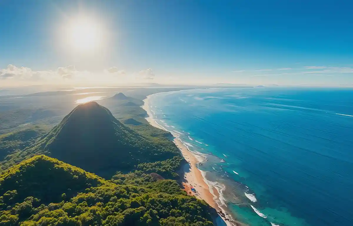 Pristine beach in Costa Rica