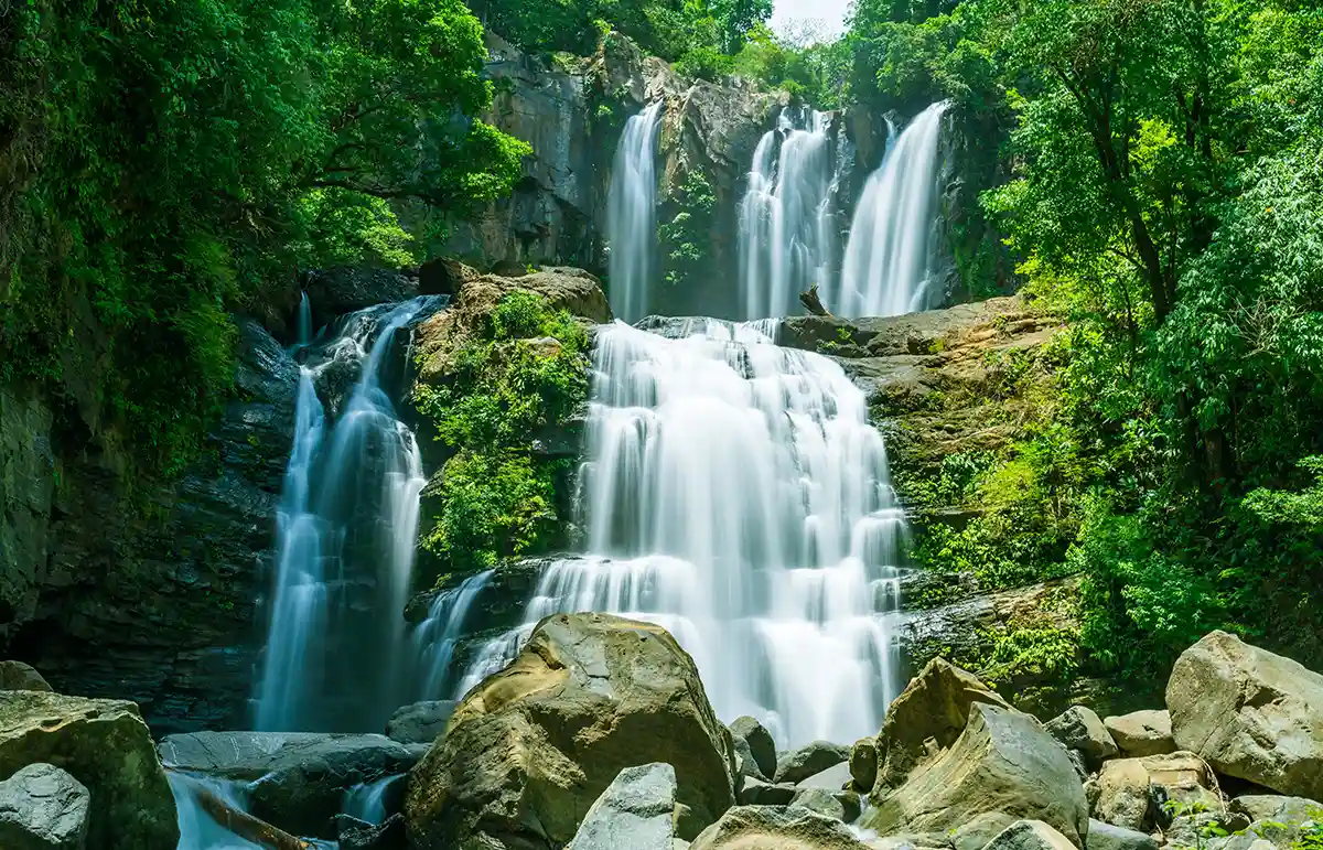 Tapering Nauyaca Waterfalls in Costa Rica