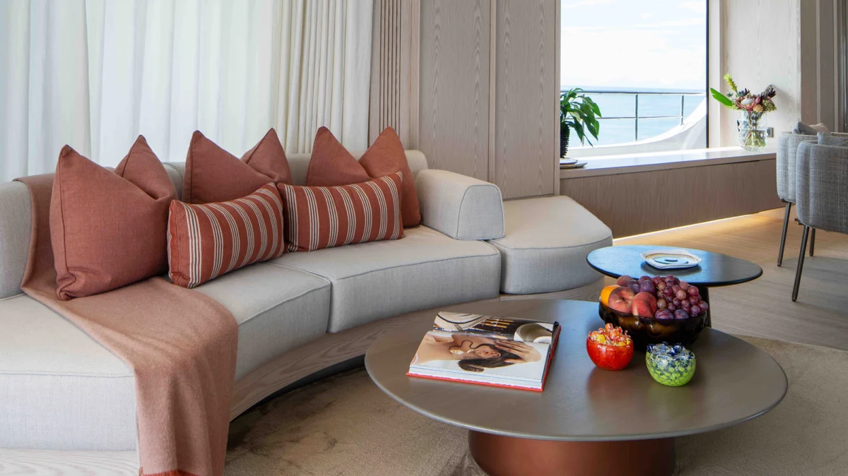 Main salon on board Benetti A+ 34m 2024 yacht for charter