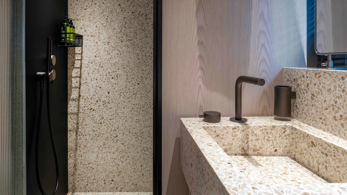 Bathroom on board Benetti A+ 34m 2024 yacht for charter