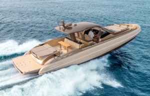 Sacs Rebel 47 for charter on the French Riviera, ideal for beach club transfers, day trips, and luxury cruising from St-Tropez to Monaco.