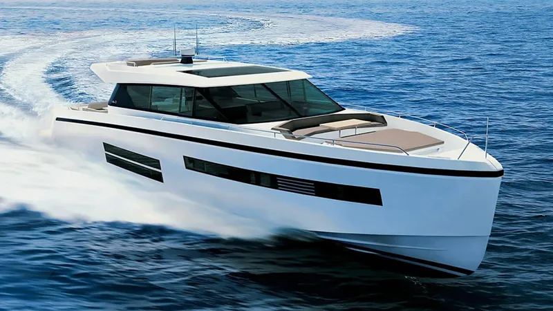 Delta 72 – 22 m carbon performance cruiser world premiere - Echonautique.com Delta 72 carbon sports cruiser with sleek Scandinavian design and sun decks