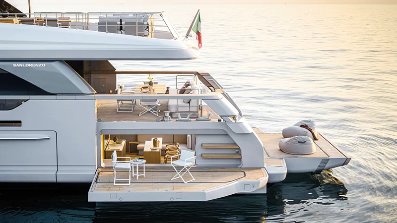 Sanlorenzo SD132 – 40.8m Semi-Displacement Motor Yacht - Echonautique.com Sanlorenzo SD132 40.8m semi-displacement motor yacht – flagship of the SD line with long range and five guest suites