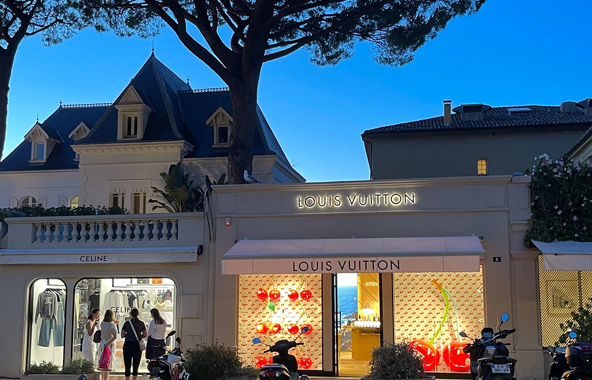 Louis Vuitton boutique Saint Tropez French Riviera
